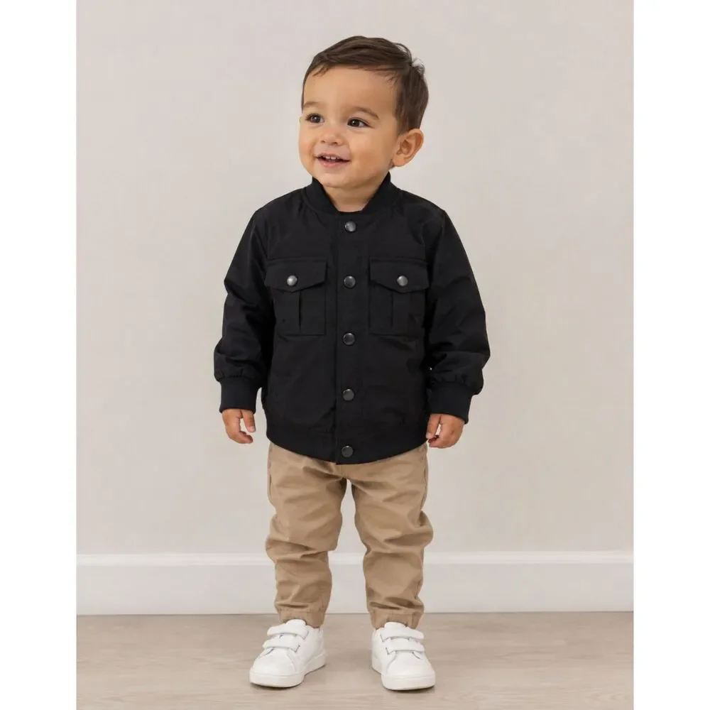 Button Up Bomber Jacket 18 Months